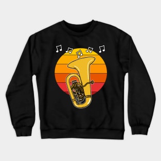 Tuba Summer Festival Tubaist Brass Musician Crewneck Sweatshirt